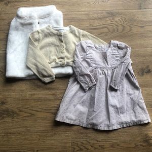 GAP set with fur vest